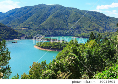 Vacha dam in Rhodopes mountains, Bulgaria Vacha dam in Rhodopes mountains, Bulgaria 39931603