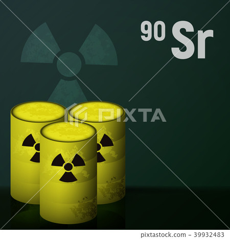 Barrels of radioactive strontium. 39932483