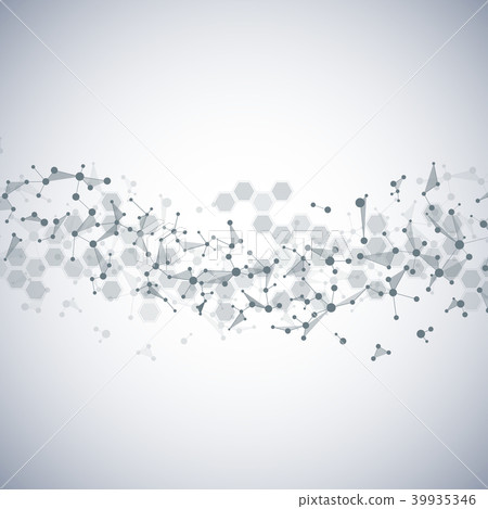 Molecular structure background. Abstract background with molecule DNA. Molecular structure background. Abstract background with molecule DNA. 39935346