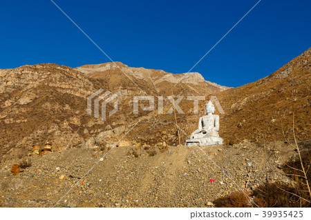 Shakyamuni Buddha stone statue, Muktinath Shakyamuni Buddha stone statue, Muktinath 39935425