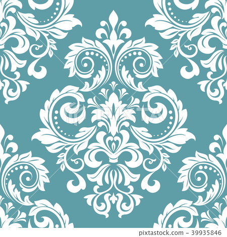 Floral pattern. Wallpaper baroque, damask. 39935846