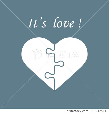 heart in the form of a puzzle and inscription heart in the form of a puzzle and inscription 39937511