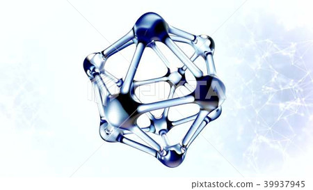 DNA molecule made of water 3d illustration 39937945