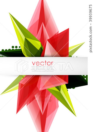 Colorful blooming crystals vector abstract background Colorful blooming crystals vector abstract background 39939675