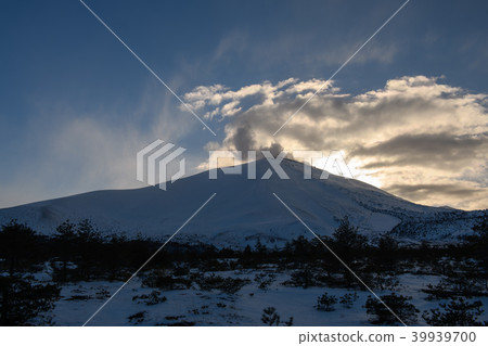 Asama mountain snow scene · Oniki highway (Gunma) 39939700