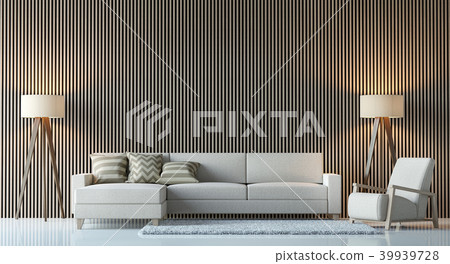 Modern contemporary living room interior 3d render Modern contemporary living room interior 3d render 39939728