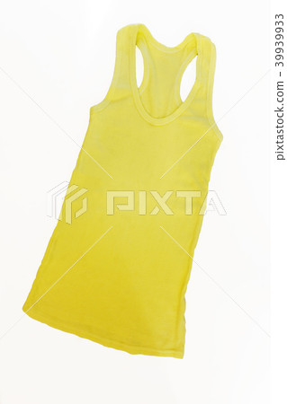 Colored Sleeveless shirt isolated on white backgro 39939933