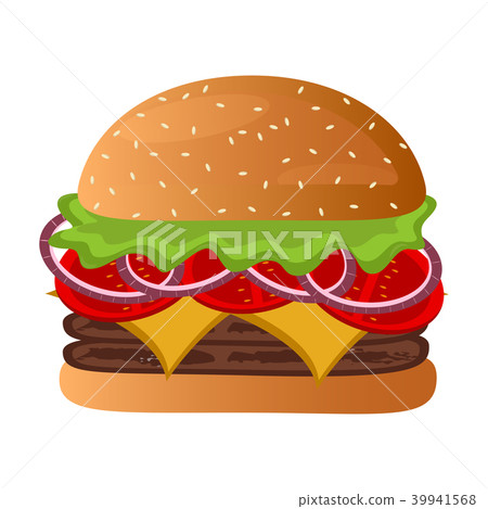 Isolated burger icon Isolated burger icon 39941568