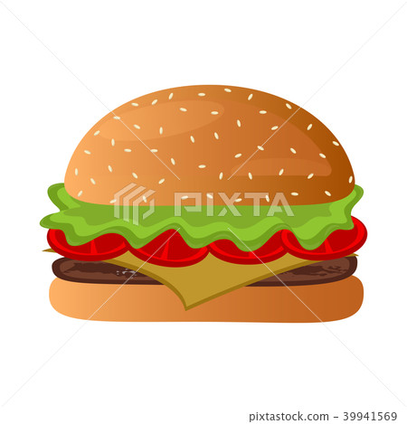 Isolated burger icon Isolated burger icon 39941569