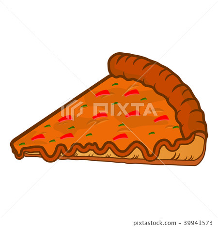 Isolated pizza slice Isolated pizza slice 39941573