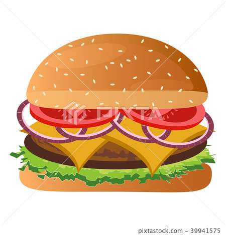 Isolated burger icon 39941575