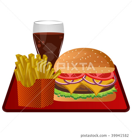 Fast food combo Fast food combo 39941582