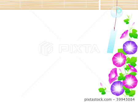 Morning glory and wind bell summer image 39943084