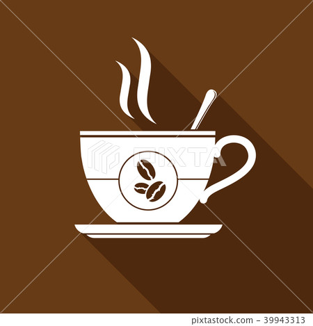 Coffee cup flat icon 39943313