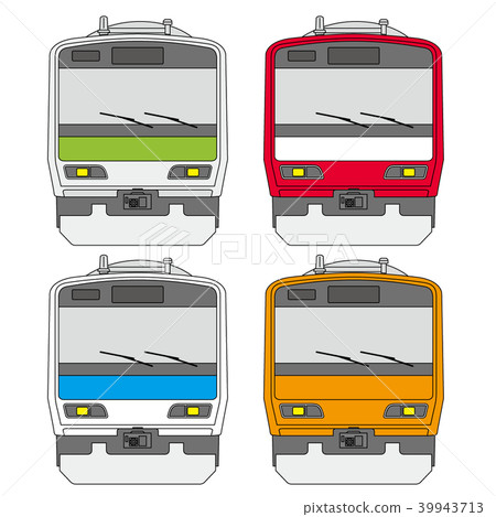 Train from the front - Stock Illustration [39943713] - PIXTA