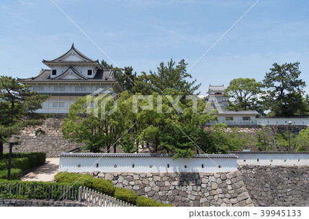 Fukuyama Castle Tenshukaku Fushimi Pass Walls Ishigaki whole view 39945133