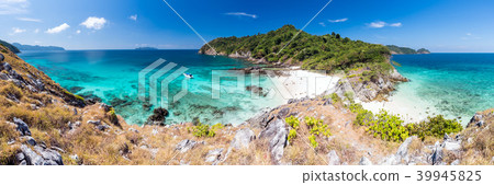 Tropical white sand beach Aerial Tropical white sand beach Aerial 39945825