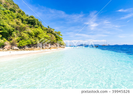 Tropical white sand beach Tropical white sand beach 39945826