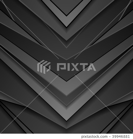 Black abstract arrows technology background - Stock Illustration ...