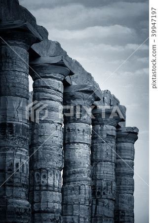 Temple of Poseidon closeup Temple of Poseidon closeup 39947197
