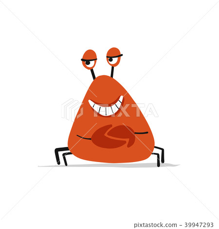 Funny crab, sketch for your design Funny crab, sketch for your design 39947293