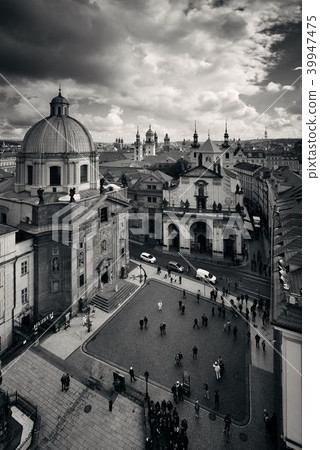 Prague skyline rooftop view dome 39947475