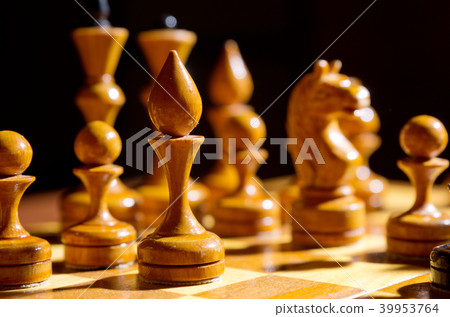 Chessboard with figures Chessboard with figures 39953764