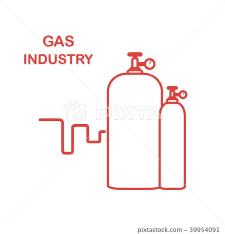 Gas cylinders Gas industry. Gas cylinders Gas industry. 39954091