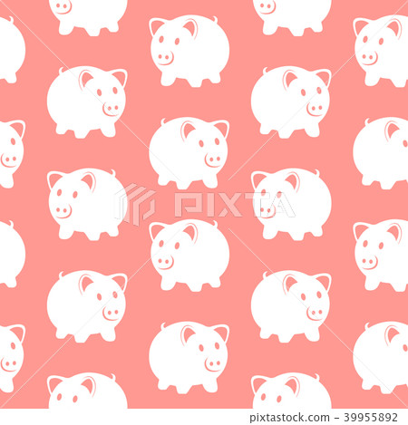 Seamless pattern with piggy Seamless pattern with piggy 39955892