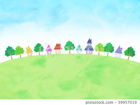 Sky and townscape Sky and townscape 39957019