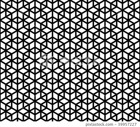 Seamless traditional Japanese ornament Kumiko 39957227