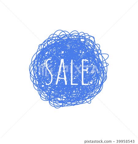 Sale grunge textured banner - blue round shape scratched graphic badge with sign isolated on white Sale grunge textured banner - blue round shape scratched graphic badge with sign isolated on white 39958543