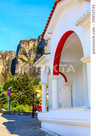 Church at Kastraki village near Meteora mountains Church at Kastraki village near Meteora mountains 39958545