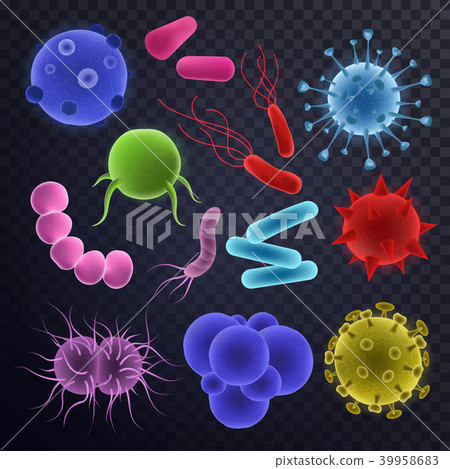 插图素材: virus vector bacterial infection virus-like illness