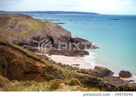 typical Brittany coast in the north of France typical Brittany coast in the north of France 39959046