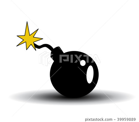 vector cartoon bomb illustration vector cartoon bomb illustration 39959889