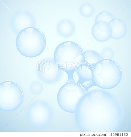 Vector abstract light blue glossy molecule design Vector abstract light blue glossy molecule design 39961180