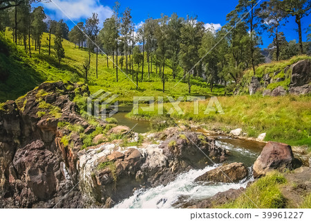 Stream and waterfall on Gunung Rinjani Stream and waterfall on Gunung Rinjani 39961227