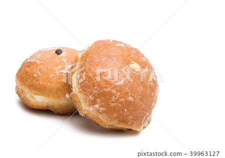 donuts with a stuffing isolated donuts with a stuffing isolated 39963127