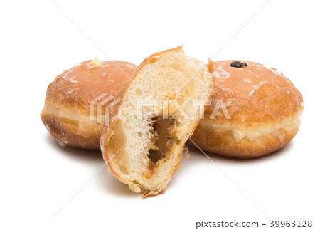 donuts with a stuffing isolated 39963128