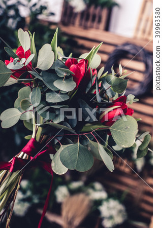 Modern flower bouquet from professional 39963580