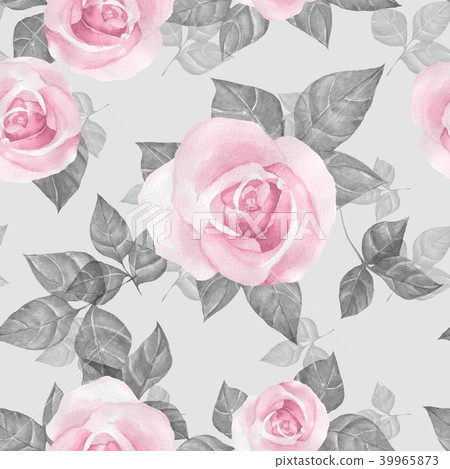 Delicate roses. Floral seamless pattern 2 - Stock Illustration ...