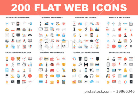Flat Web Icons Flat Web Icons 39966346
