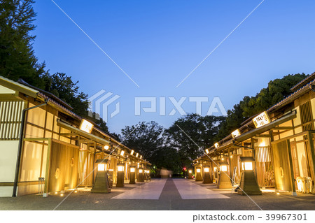 愛知縣名古屋市Kinshachi Yokocho直的直區夜景 39967301