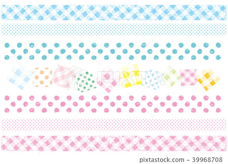 Pastel color and check line - Stock Illustration [39968708] - PIXTA