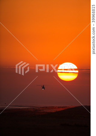 Blue Sky and Airplane Blue Sky and Airplane 39968815