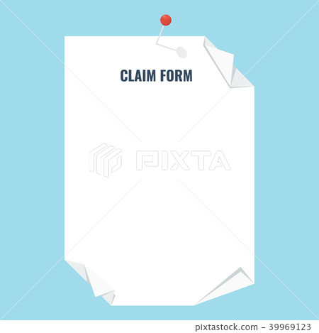 claim form blank 39969123
