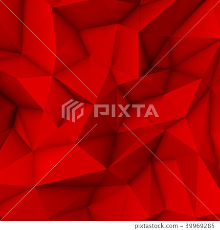 Red Abstract Polygonal Background - Stock Illustration [39969285] - PIXTA