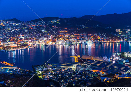 “長崎縣”夜景日本的稻佐山，三大夜景 39970004