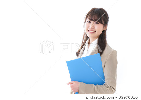 Smiling young business woman Smiling young business woman 39970310